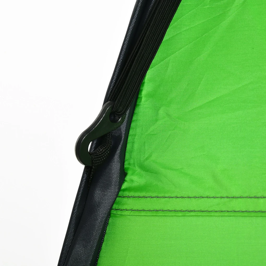 Cort de Dus Outsunny pentru Exterior cu Usa cu Fermoar, Geanta pentru Transport, 126x124x189cm, Verde | Aosom Romania