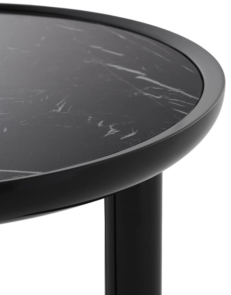 Masuta laterala K-TOP Ø 60, varianta multipla - Kartell Culoare: Black Marquina / Black