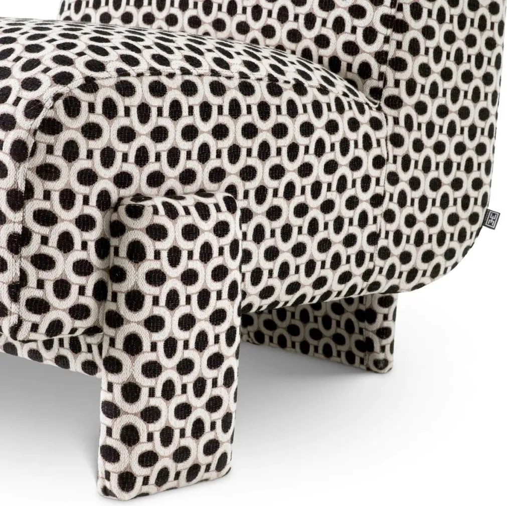 Fotoliu elegant design LUX Rockdale, Sunbeam black