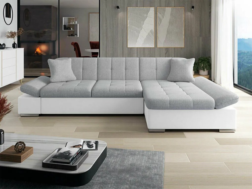 Colțar Miami 138 Cutie de pat, 278x151x76cm, 134 kg, Picioare: Plastic