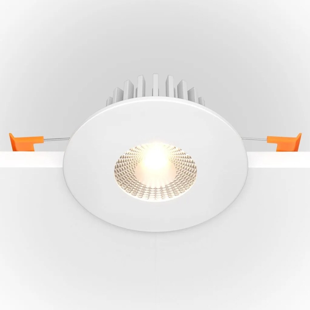 Spot LED incastrabil design tehnic Zen alb