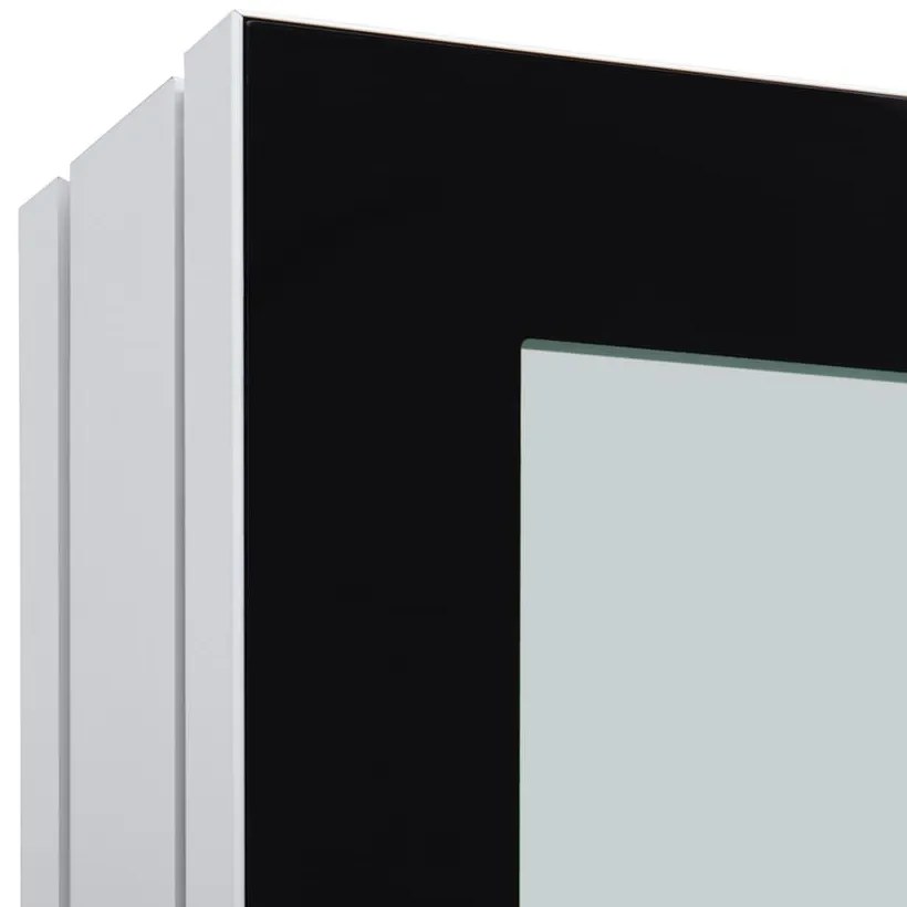 Vitrina afiș față-verso de exterior cu iluminare LED 120 x 180 cm, aluminiu