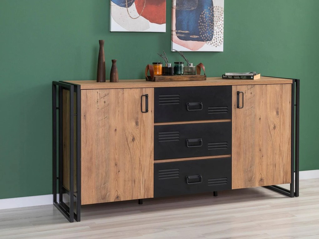 Set mobilier living Cosmopolitan 23 (atlantic pin + negru). 1089391
