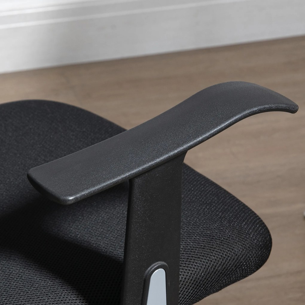 Vinsetto Scaun de Birou Ergonomic și Reglabil cu Tetieră, Negru | Aosom Romania