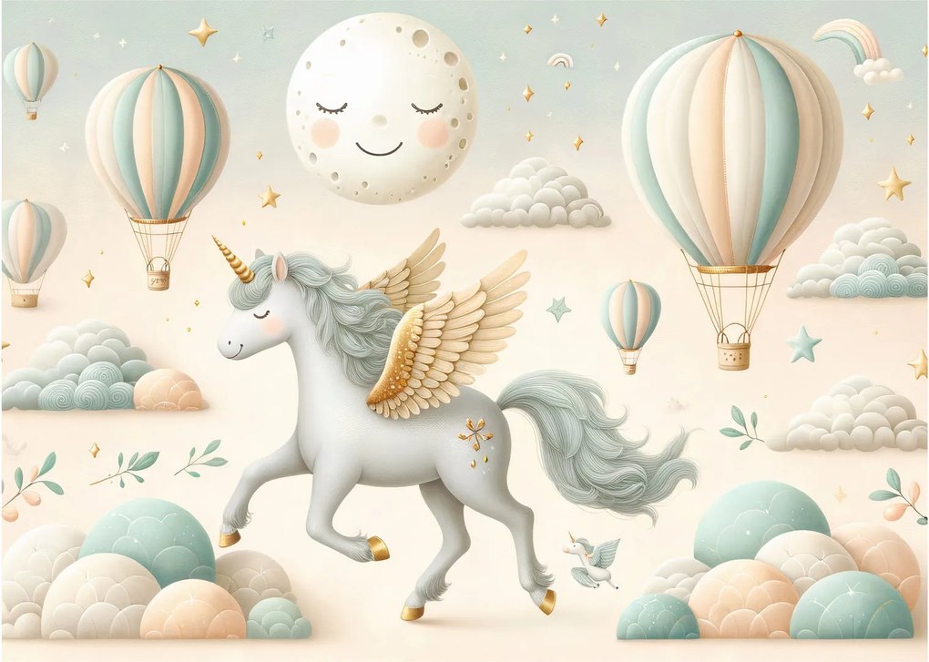 Tablou - Unicorn fericit (70x50 cm)