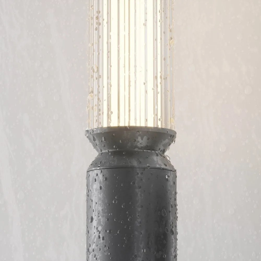 Mini Stalp LED iluminat exterior IP65 Lit grafit H-78,5cm