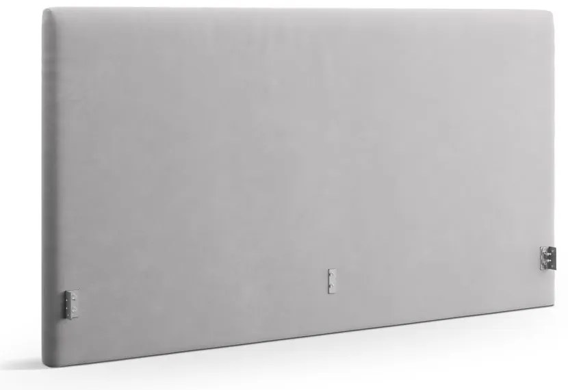 Tăblie de pat gri deschis tapițată 150,5x100 cm Remo – Micadoni