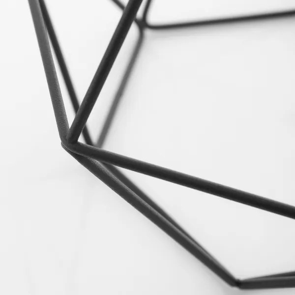 Aplica perete BASKET 1xE27/60W/230V negru