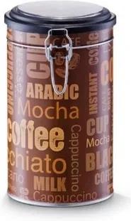 Cutie metalica pentru cafea, cu capac Mocha Coffee Maro / Multicolor, Ø11xH20 cm