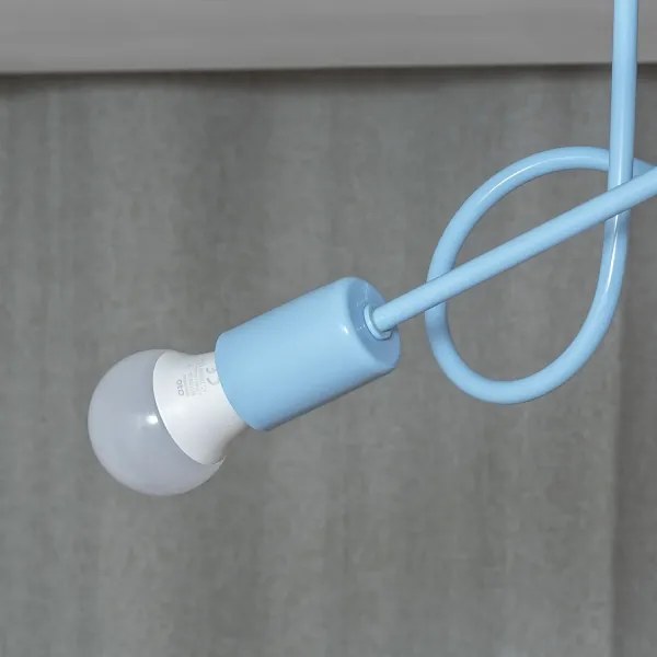 Lustru aplicat OXFORD, 2xE27/15W/230V, albastru