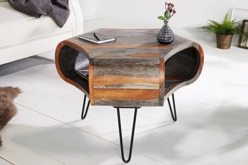 Masuta design industrial Organic Living 60cm Sheesham