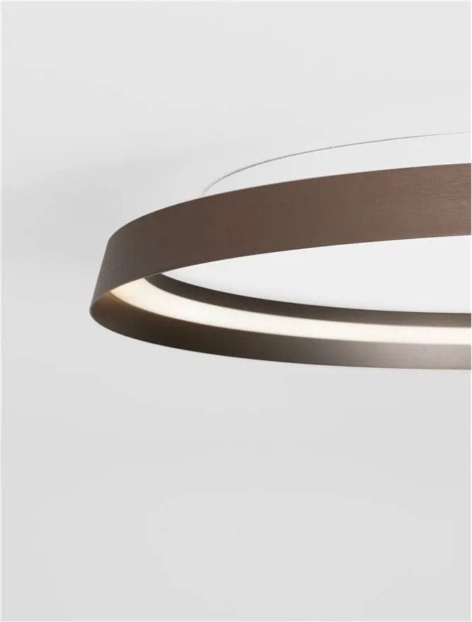 Plafoniera LED design modern circular ORMI coffee D-60cm