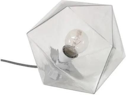 Lampa de Masa Geometrica din Sticla - Sticla Alb Diametru (24x24x24 cm)