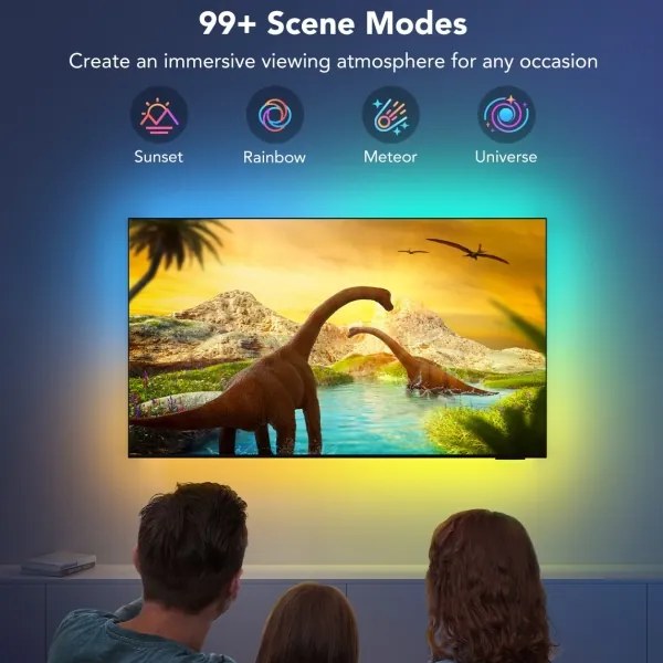 Govee - Iluminare LED inteligentă pentru TV 55-65" RGBIC Wi-Fi