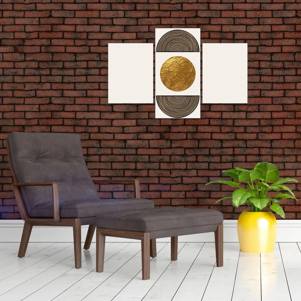 Tablou - Ornament de aur N⁰1 (90x60 cm)