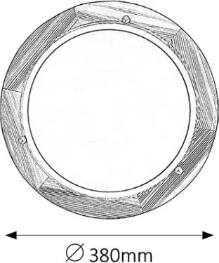 Brilagi - Plafonieră ORBIS 2xE27/60W/230V, diametru 38 cm, pin