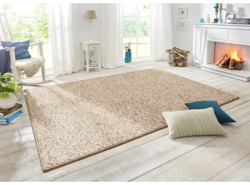 Covor maro deschis 60x90 cm Wolly – BT Carpet
