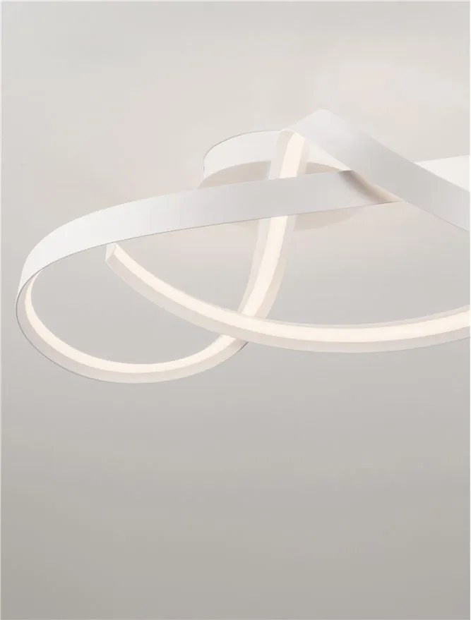 Lustra aplicata LED CCT OLIA aluminiu alb