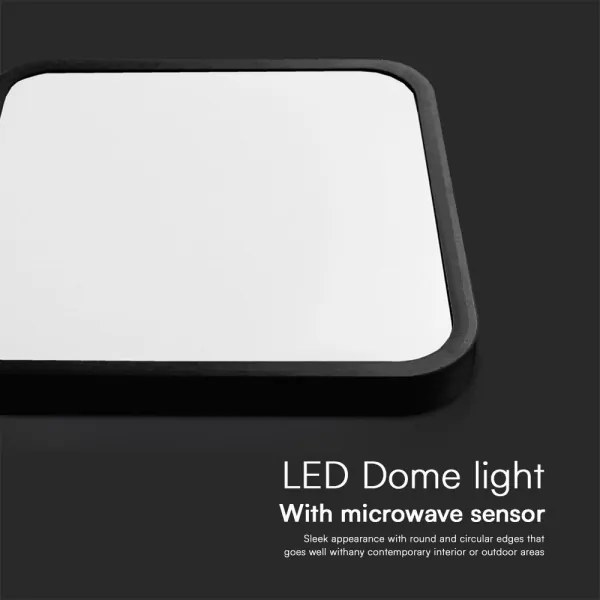 LED plafonieră baie cu senzor LED/36W/230V IP44 4000K 42x42 cm + DO