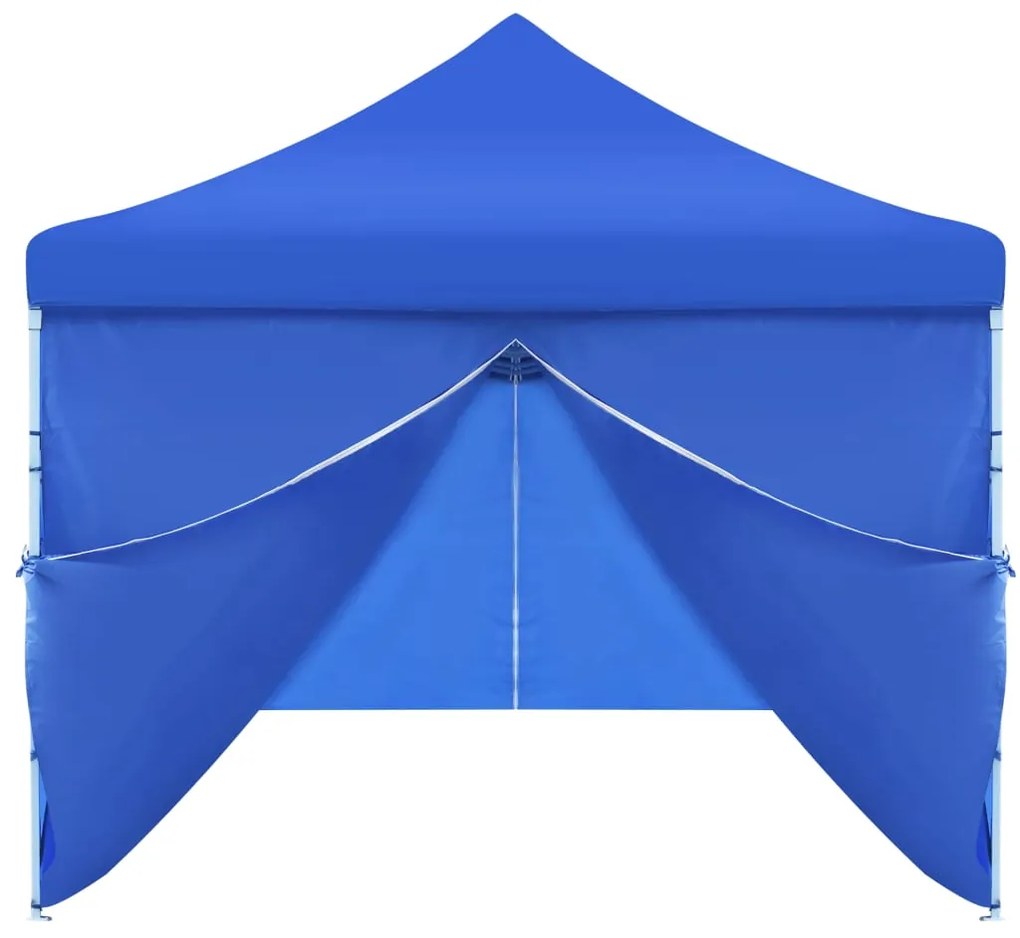 Cort petrecere pliabil cu 8 pereti laterali, albastru, 3 x 9 m Albastru