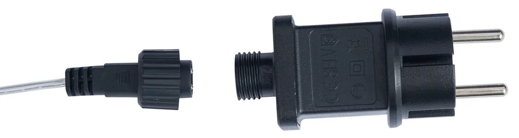 Brad de Crăciun transparent 60cm incl. LED IP44 - Coni