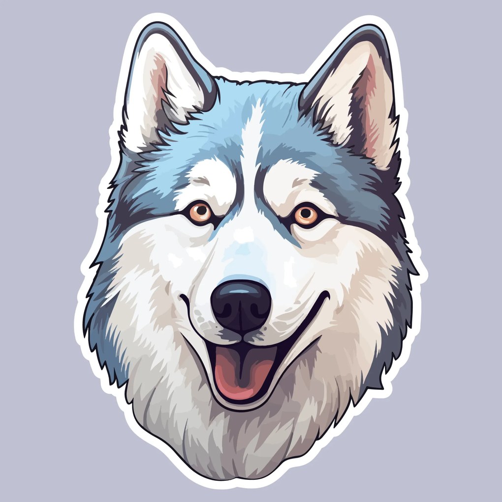 PIPPER. Autocolant Husky mărimea: 60cm