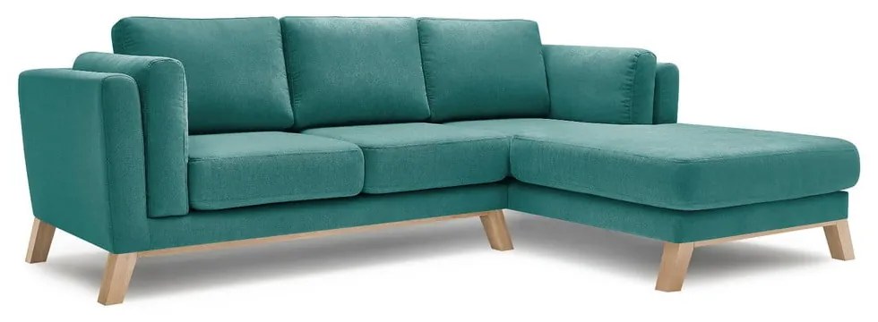 Canapea cu șezlong pe partea dreaptă Bobochic Paris Seattle, turcoaz