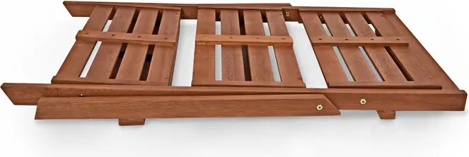 Suport flori pliabil din lemn de salcâm 79 × 56 × 59 cm - 3 rafturi