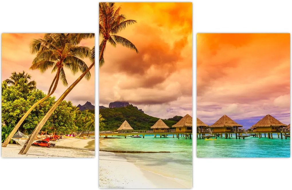 Tablou - Insula Bora Bora (90x60 cm)