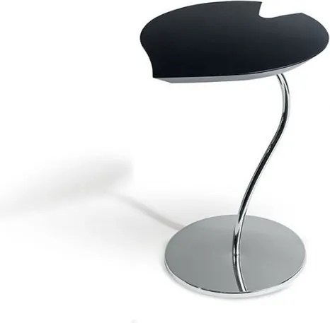 Masuta design LUX cu blat in forma de frunza, LEAF STEEL negru 7511942.96