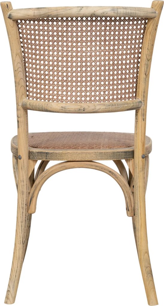 Scaun Thonet din lemn masiv si sezut din ratan