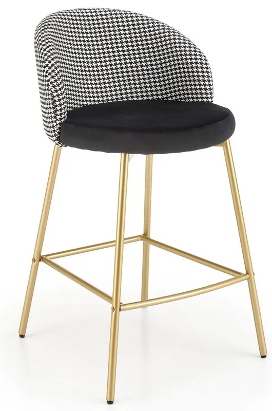 Scaun de bar Bertold, negru