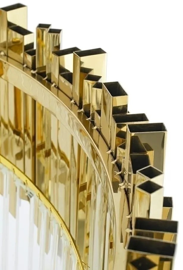 Lustra suspendata, Cristale de Sticla, Glamour Gold 80