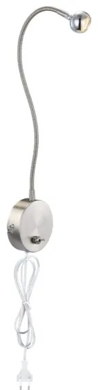 Globo 24109W - Lampă flexibilă LED SERPENT 1xLED/3W/230V