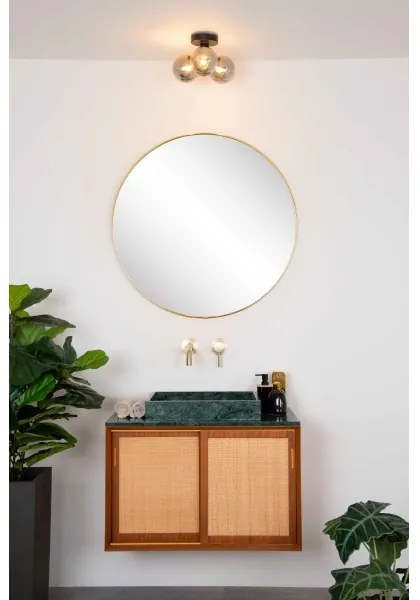 Plafonieră pentru baie Lucide 74116/03/30 TRUDY 3xG9/40W/230V IP44 negru