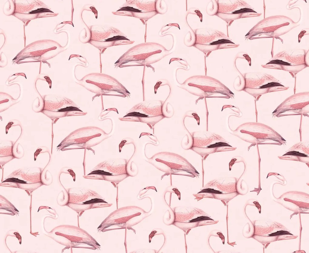 Tapet Flamingos, Bubblegum, Rebel Walls