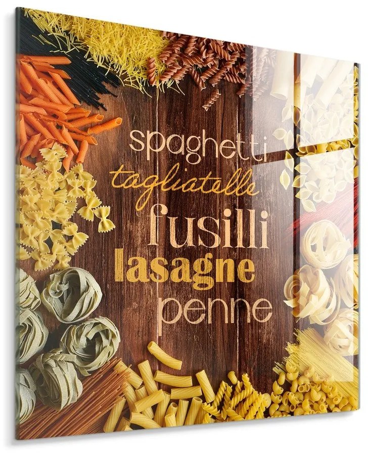 Tablou din sticlă 30x30 cm Pasta – Styler