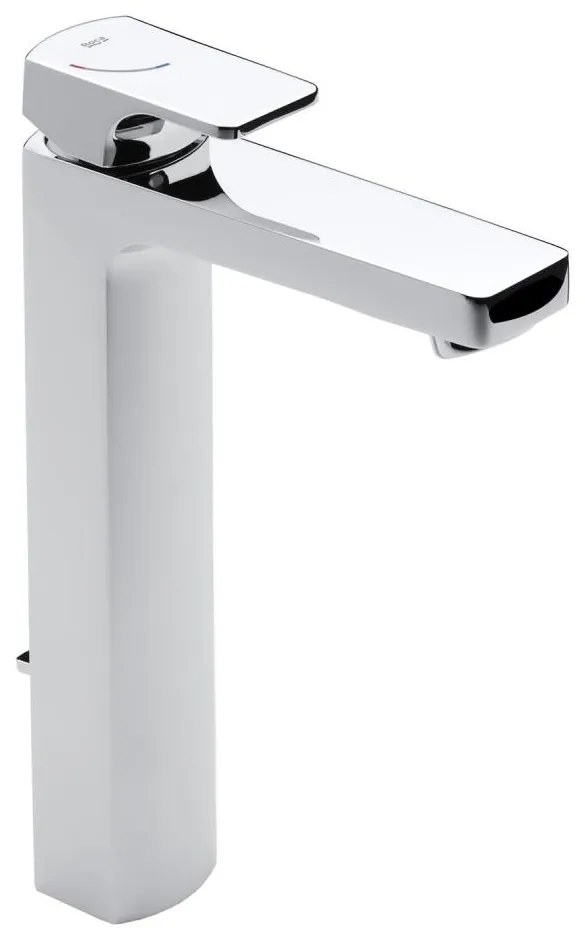 Roca A5A3G01C00 - Baterie pentru lavoar cu pipa L90, 27,6 cm, crom lucios