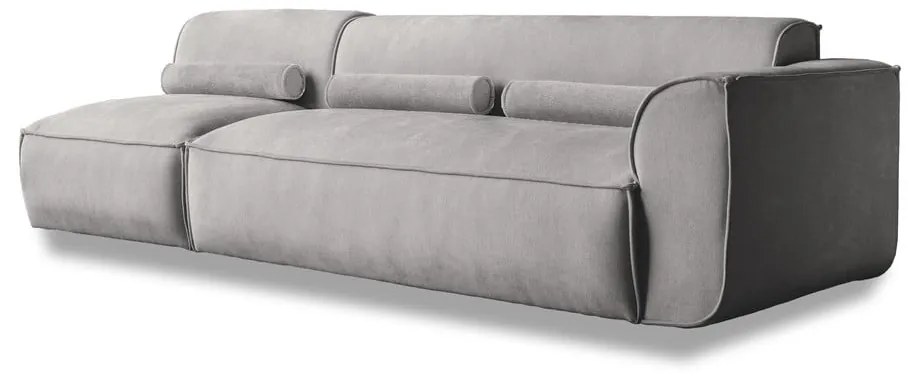 Șezlong modular gri deschis (cu colț pe partea dreaptă) Flex Felix – Miuform