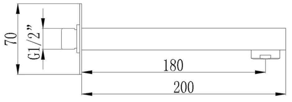 Baterie argintiu-lucios cu montare pe perete – Sapho