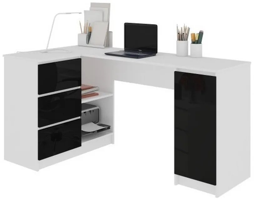 Expedo Birou KORDA B20, 155x77x85/48,5, alb, dreapta