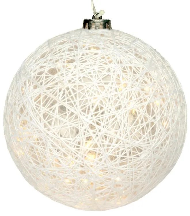 Bilă luminoasă - 30 de LED-uri, alb cald