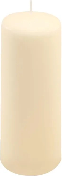 Set de lumânări tip stâlp, 20 cm, Ø 7,5 cm, crem, 2 buc
