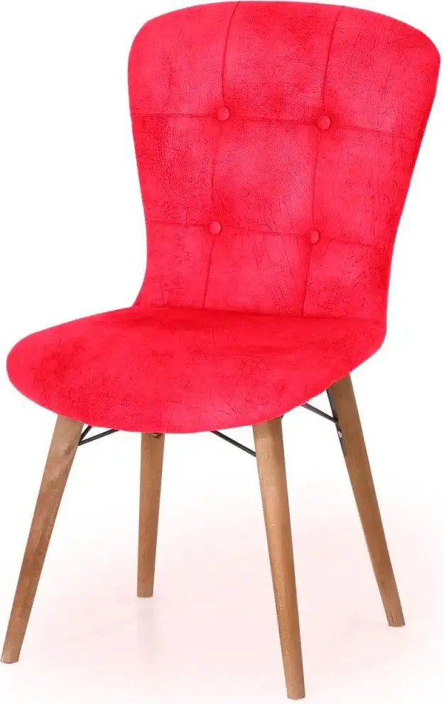 Scaun living tapitat rosu Beluga Homs