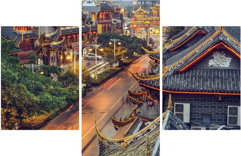 Tablou - Qintai Road, Chengdu, China (90x60 cm)