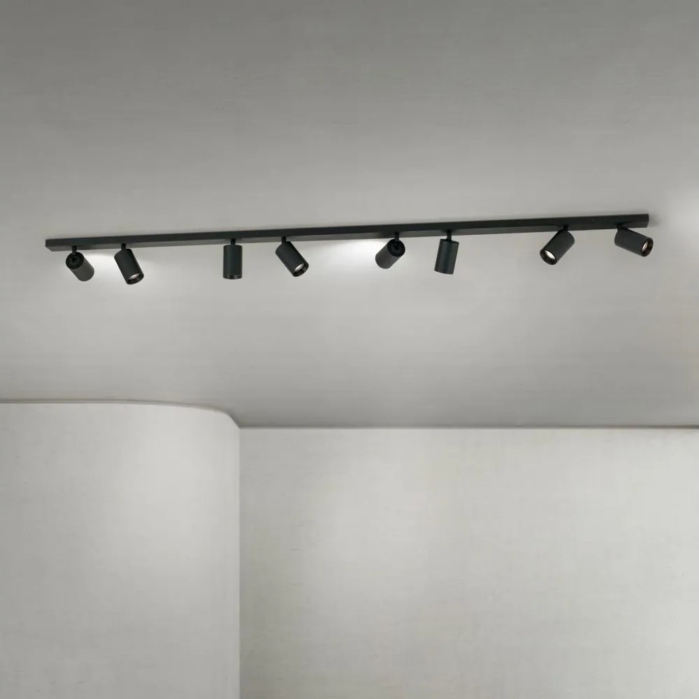 Orion - Spot aplicat SEAN 8xGU10/13W/230V negru