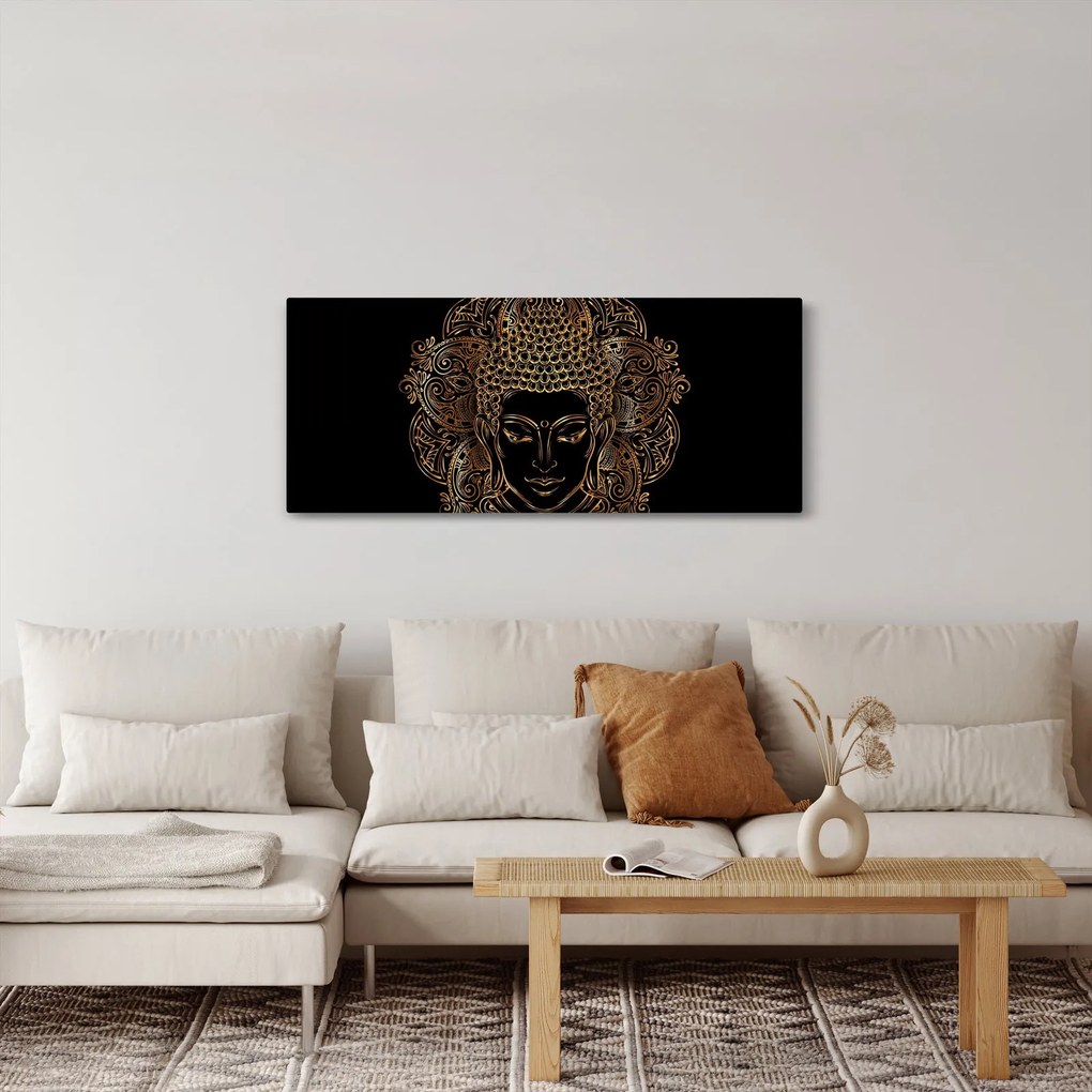Tablou - Buddha auriu (120x50 cm)