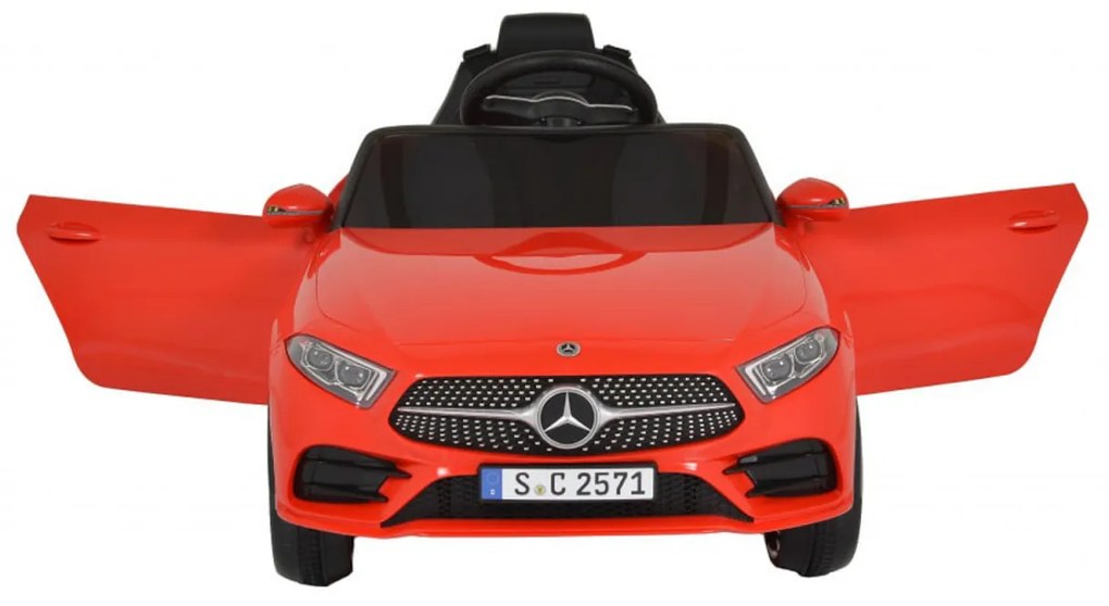 Masinuta Electrica cu acumulator pentru copii NOVOKIDS™ Mercedes CLS 350 4MATIC, Cu telecomanda, Faruri luminoase si muzica, Usi cu deschidere ,