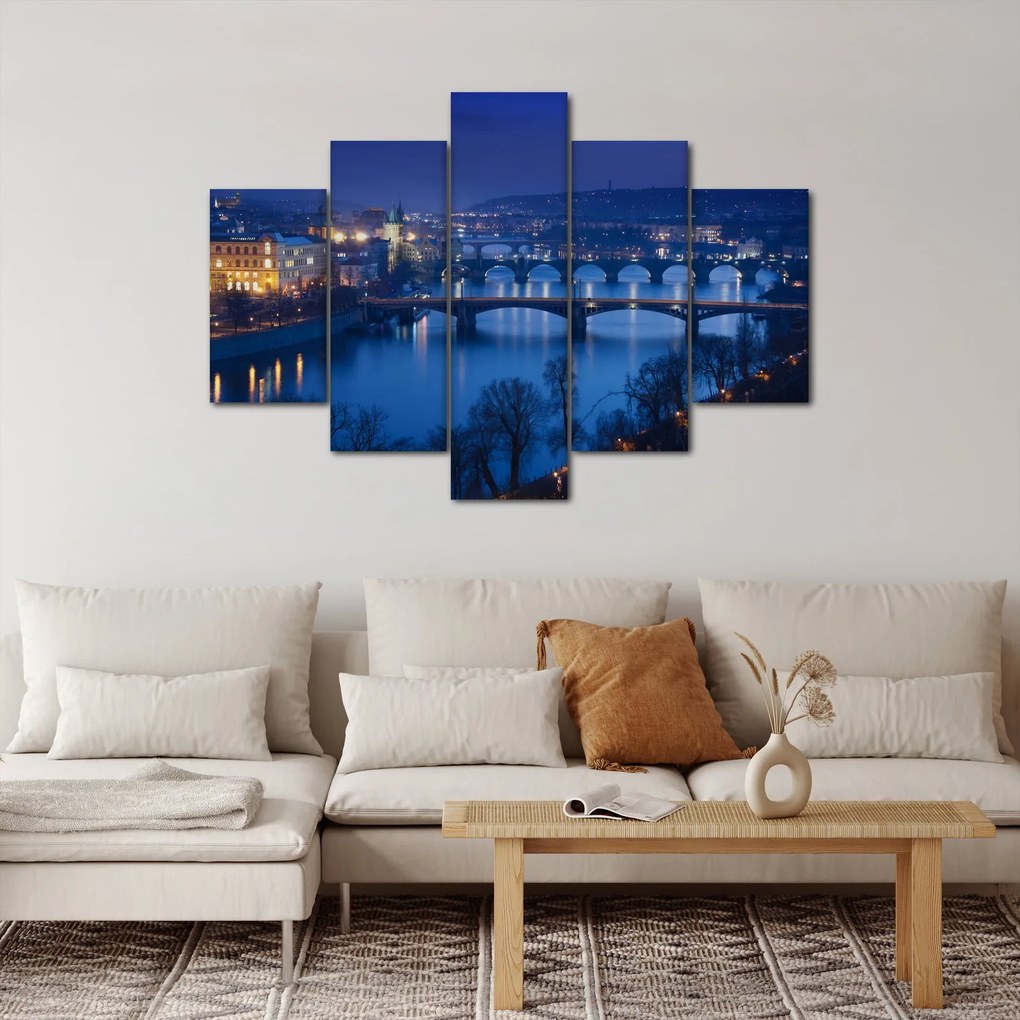 Tablou cu podurile din Praga (150x105 cm)