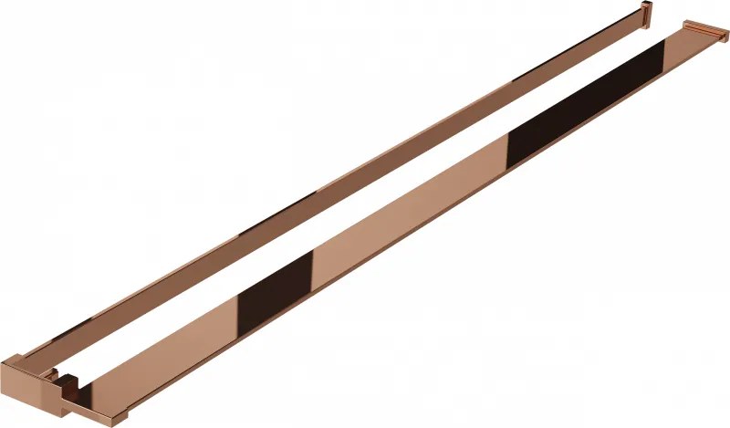 Mexen raft pentru perete de duș cu balustradă pentru prosoape, aur roz - 800-02-60